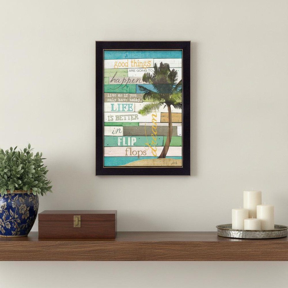 Good Things 1 Black Framed Print Wall Art