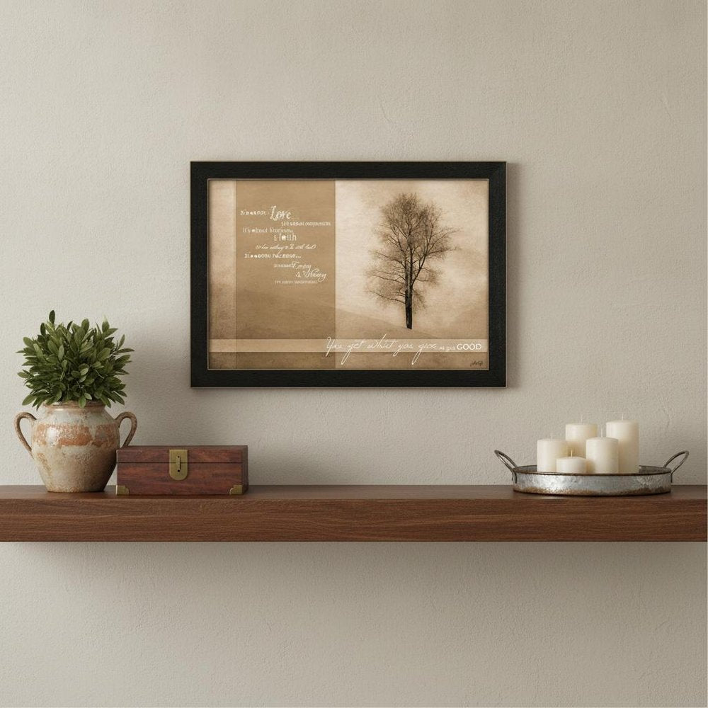 Its About Love 2 Black Framed Print Wall Art