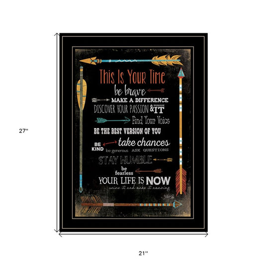 This is Your Time 2 Black Framed Print Wall Art