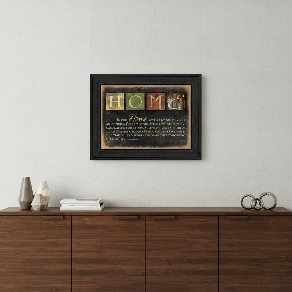 In Our Home 6 Black Framed Print Wall Art