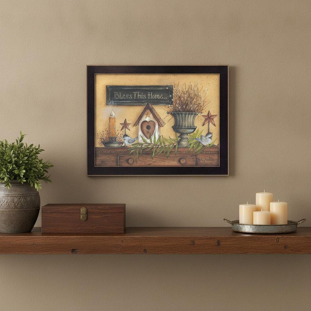 Bless This Home 4 Black Framed Print Wall Art
