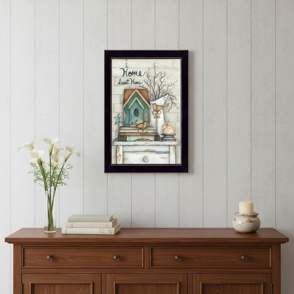 Home Sweet Home 4 Black Framed Print Wall Art