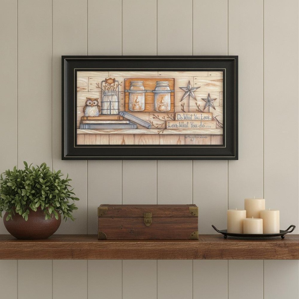 Do What You Love 2 Black Framed Print Wall Art