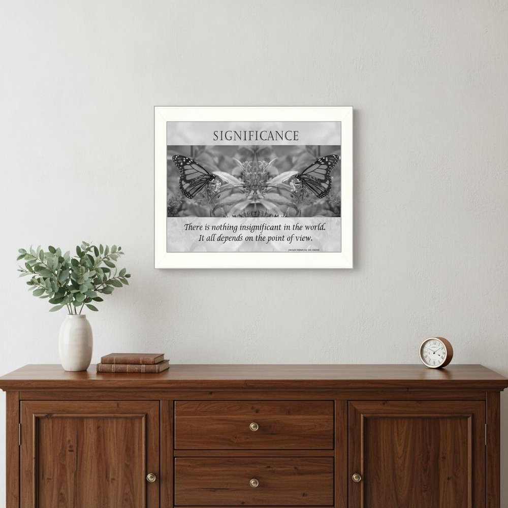 Significance 6 White Framed Print Wall Art