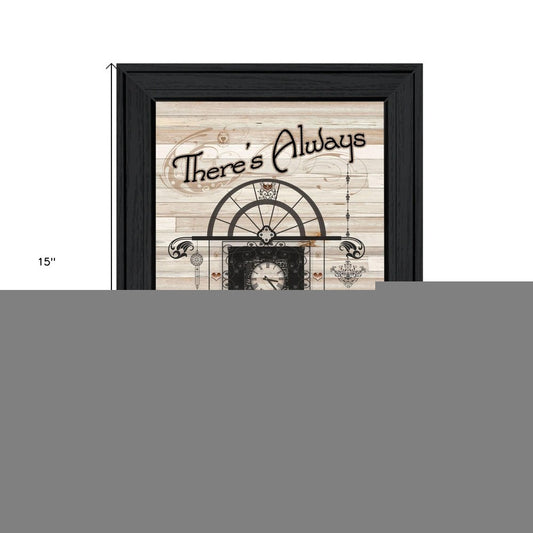 Time for Friends 2 Black Framed Print Kitchen Wall Art