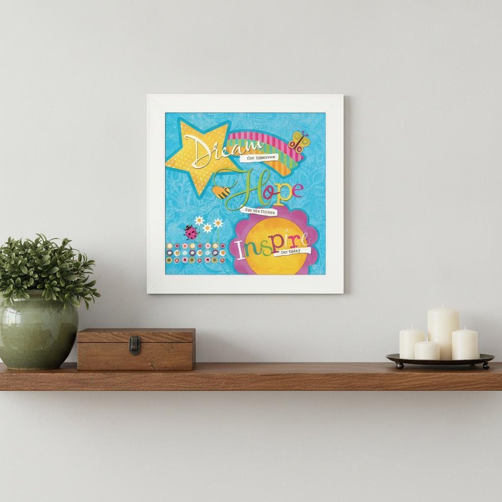 Dream For Tomorrow White Framed Print Wall Art