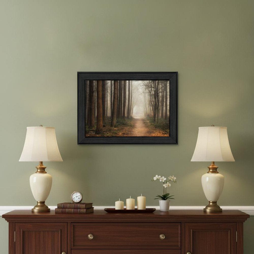 Quiet Black Framed Print Wall Art