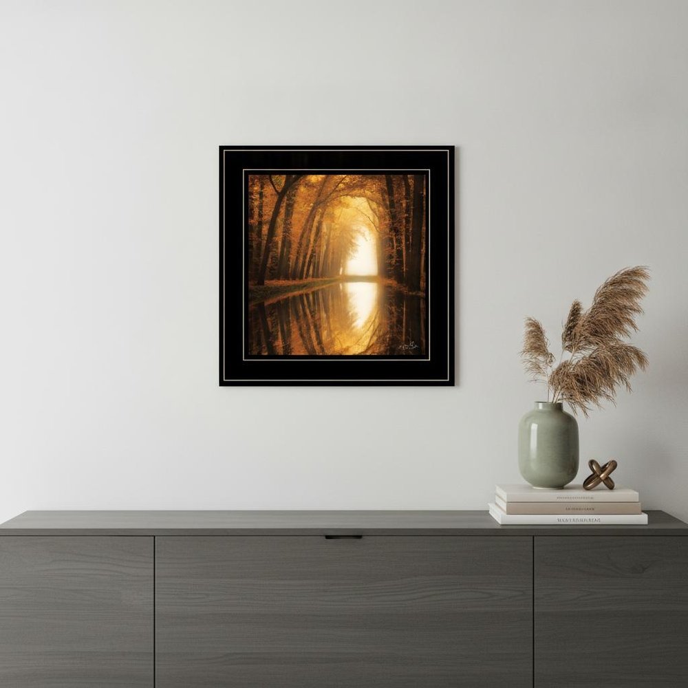 Lochem Reflections 2 Black Framed Print Wall Art