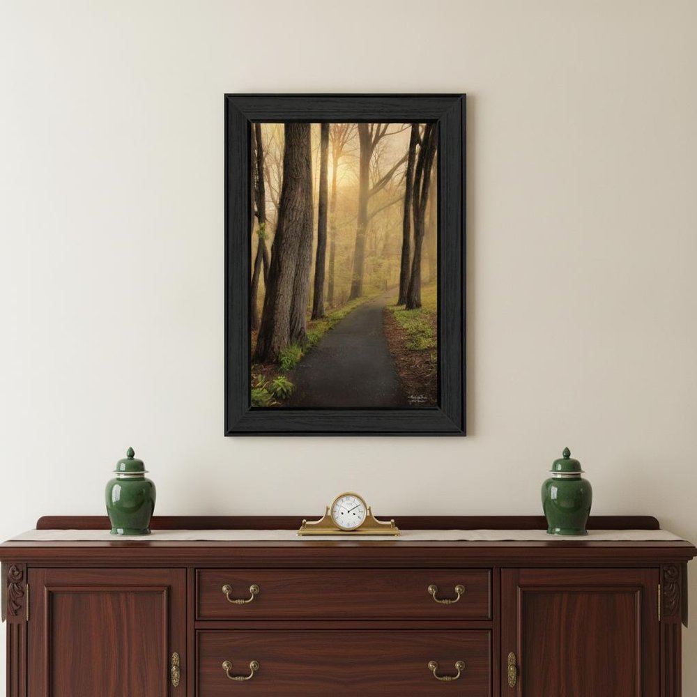 After The Rain Black Framed Print Wall Art