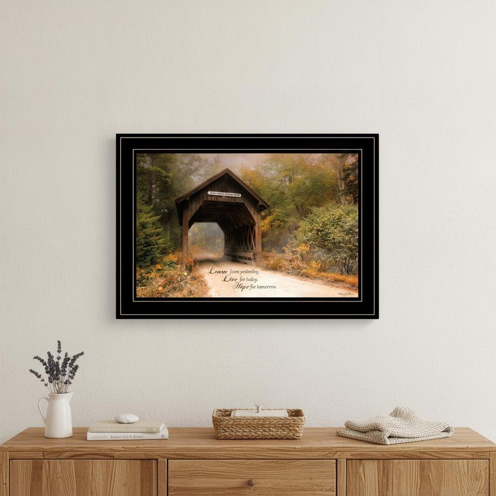 Live for Today 2 Black Framed Print Wall Art