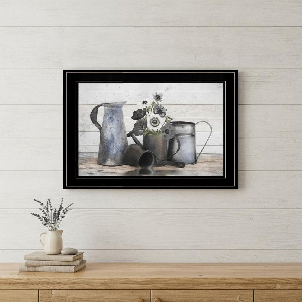 Floral Farmhouse I 2 Black Framed Print Wall Art