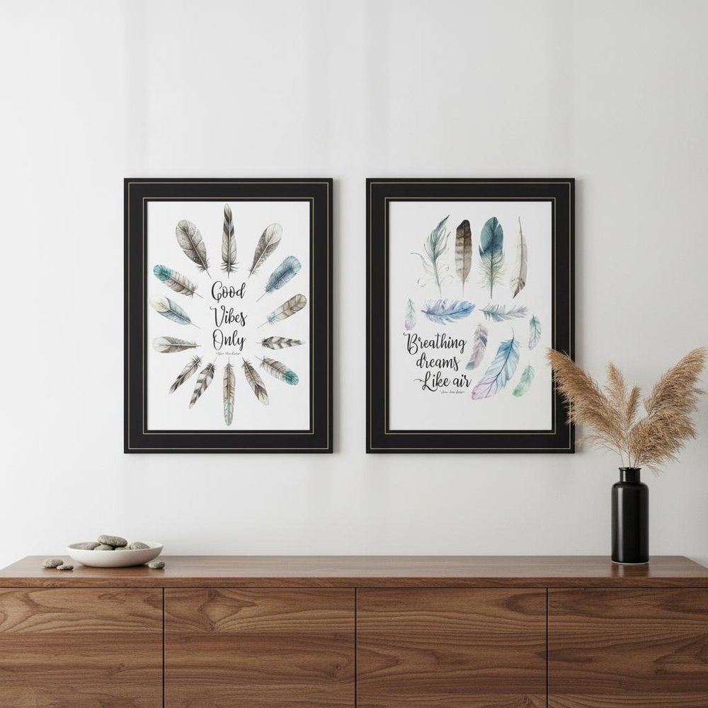 Good Vibes Only 2 Black Framed Print Wall Art