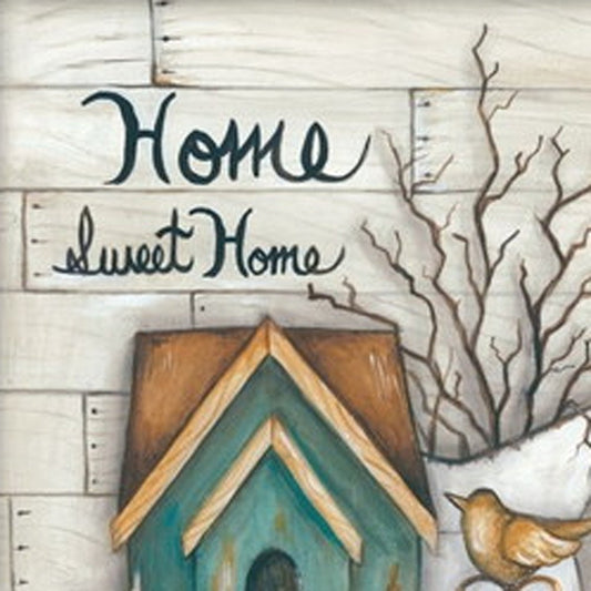 Set Of Two Home Sweet Home 2 White Framed Wall Art