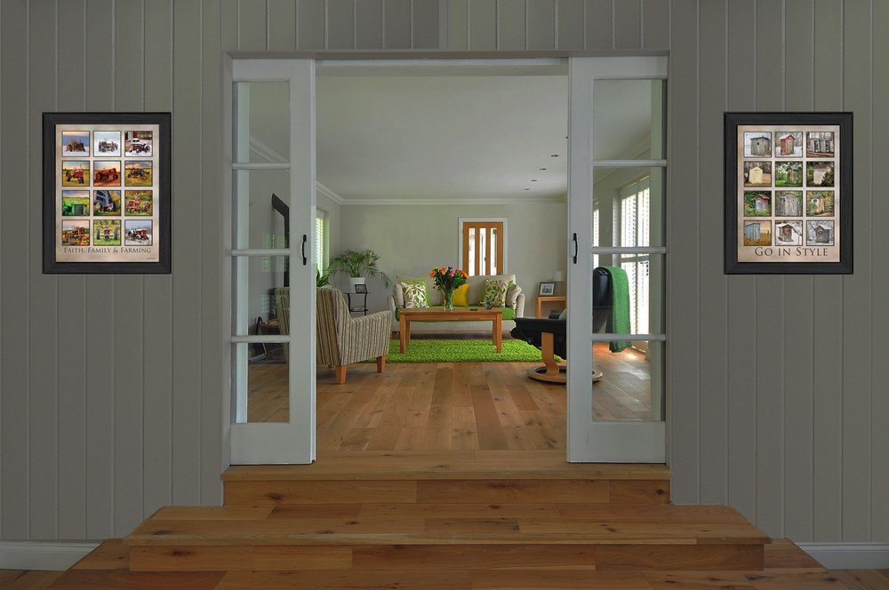 Set Of 2 Rectangle Paper Not Flowers Countryside Not Entertainment & Fashion U.S. States And Territories No Season No Holiday By