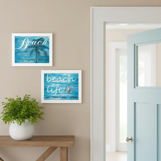 Set Of 2 Rectangle Paper Not Flowers Beach & Ocean Not Entertainment & Fashion U.S. States And Territories No Season No Holiday By