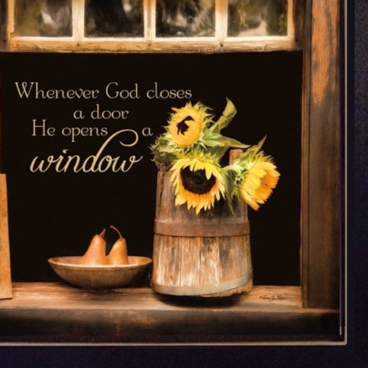 Set Of Two Sunny Windows Black Framed Wall Art