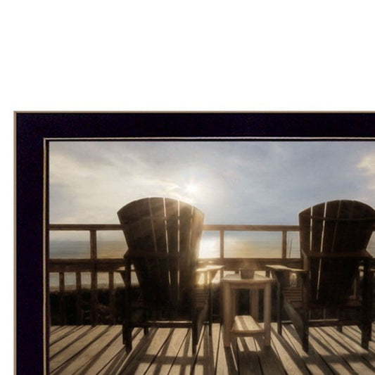Set Of Two By The Sea 1 Black Framed Wall Art