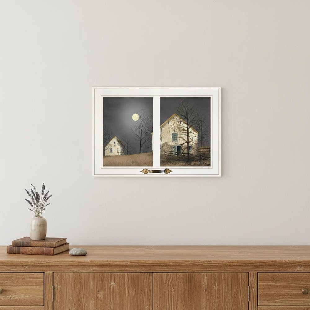 Still of the Night 4 White Framed Print Wall Art