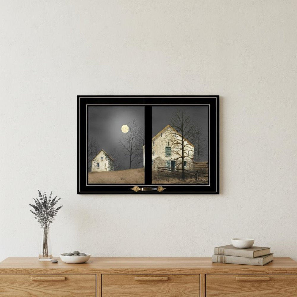 Still of the Night 5 Black Framed Print Wall Art