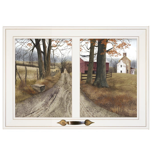 The Road Home 6 White Framed Print Wall Art