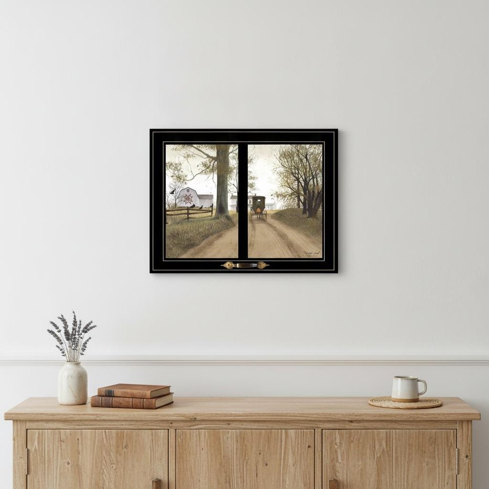 Heading Home 2 Black Framed Print Wall Art