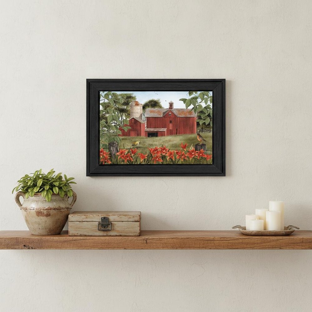 Summer Days 1 Black Framed Print Wall Art