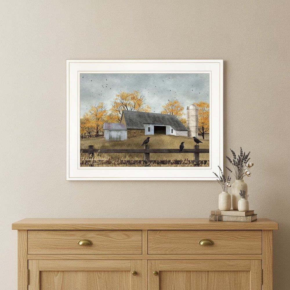A Casual Conversation 3 White Framed Print Wall Art