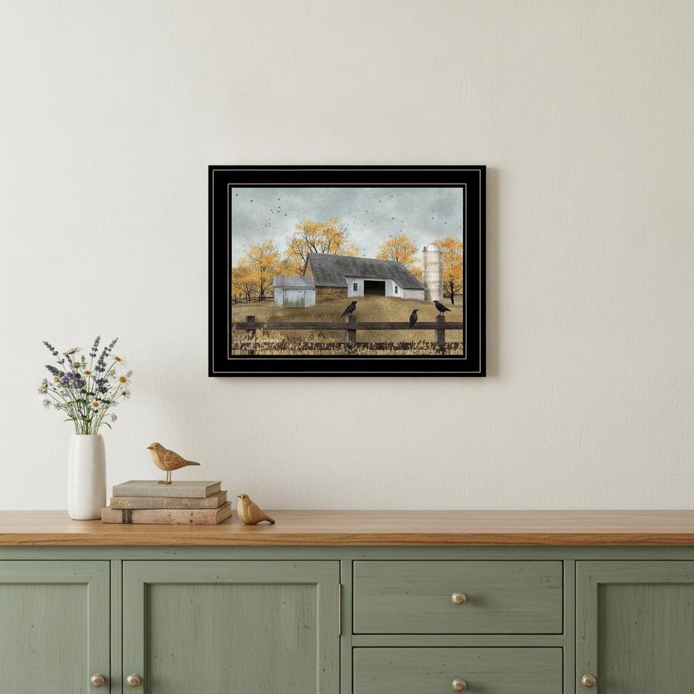 A Casual Conversation 4 Black Framed Print Wall Art
