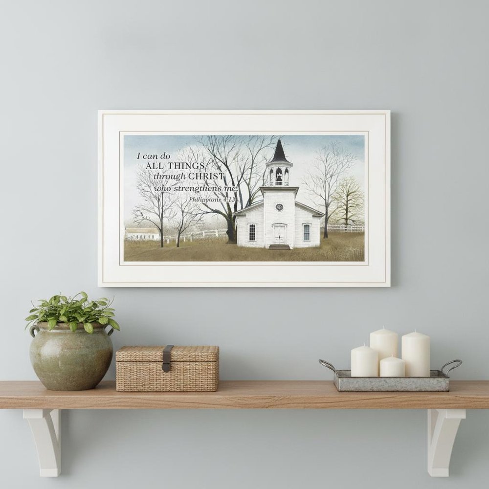 Amazing Grace 4 White Framed Print Wall Art