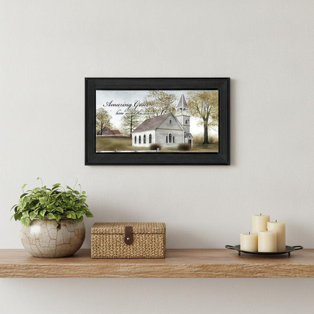 Amazing Grace 5 Black Framed Print Wall Art