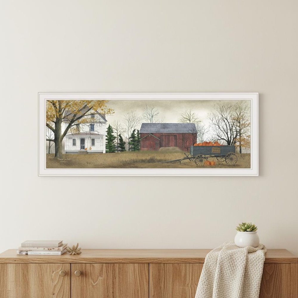 Pumpkins for Sale 5 White Framed Print Wall Art