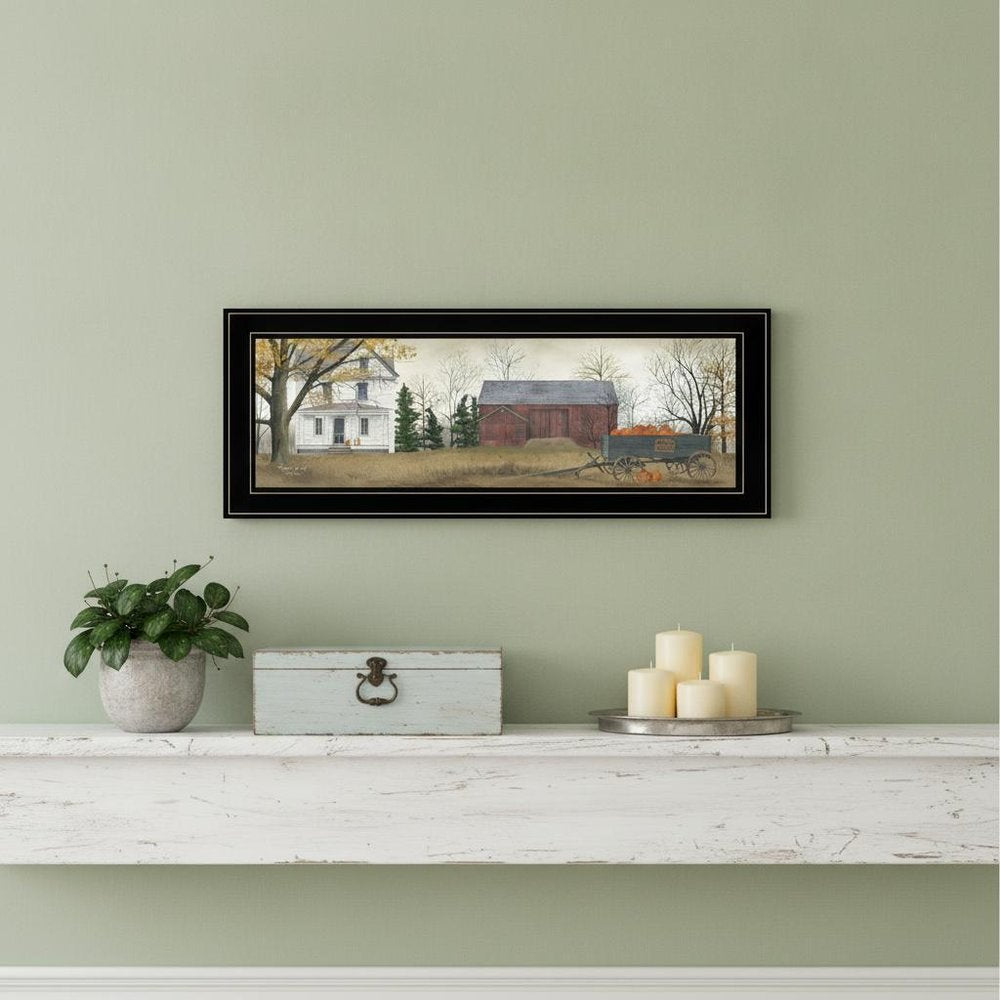Pumpkins For Sale 3 Black Framed Print Wall Art