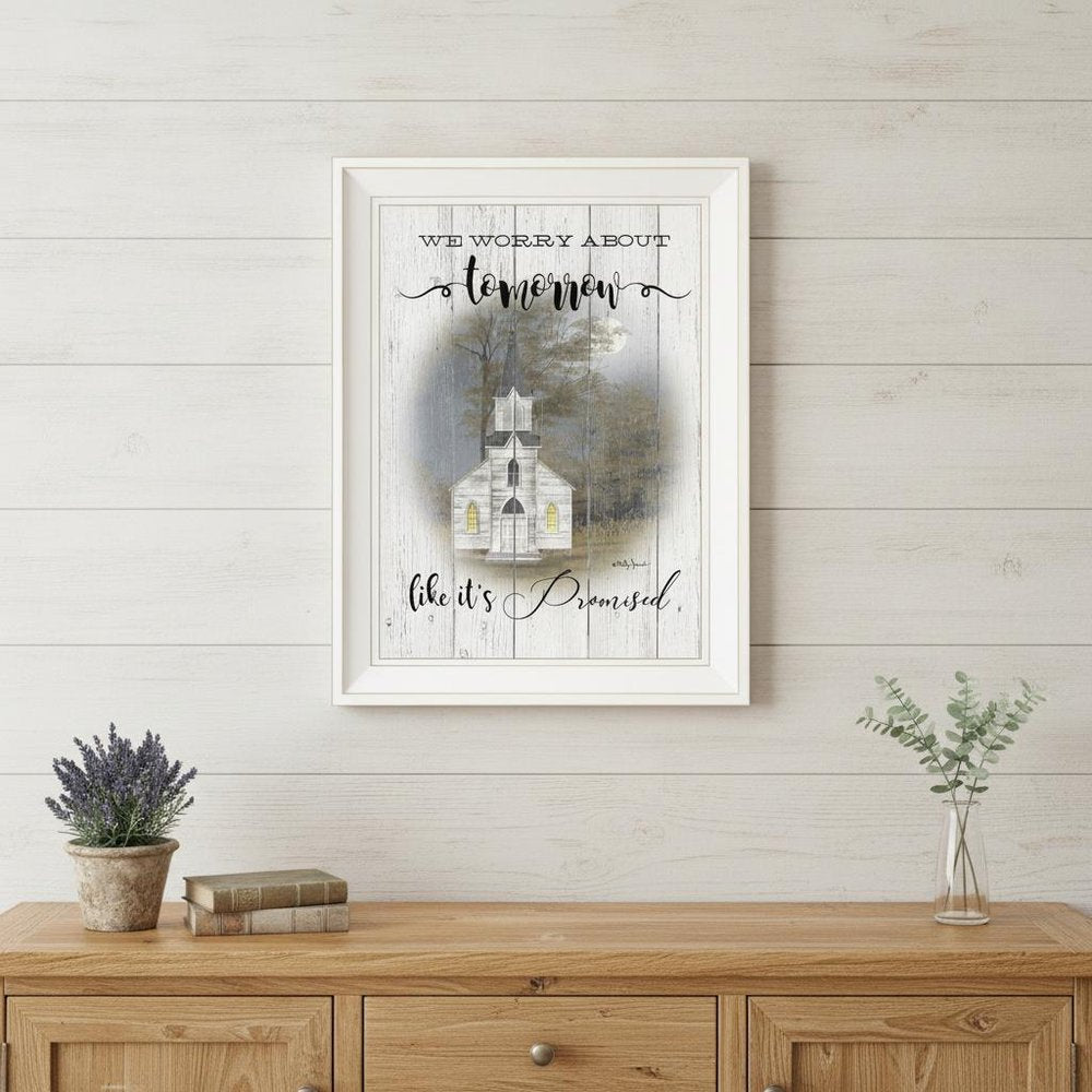 Tomorrow 1 White Framed Print Wall Art
