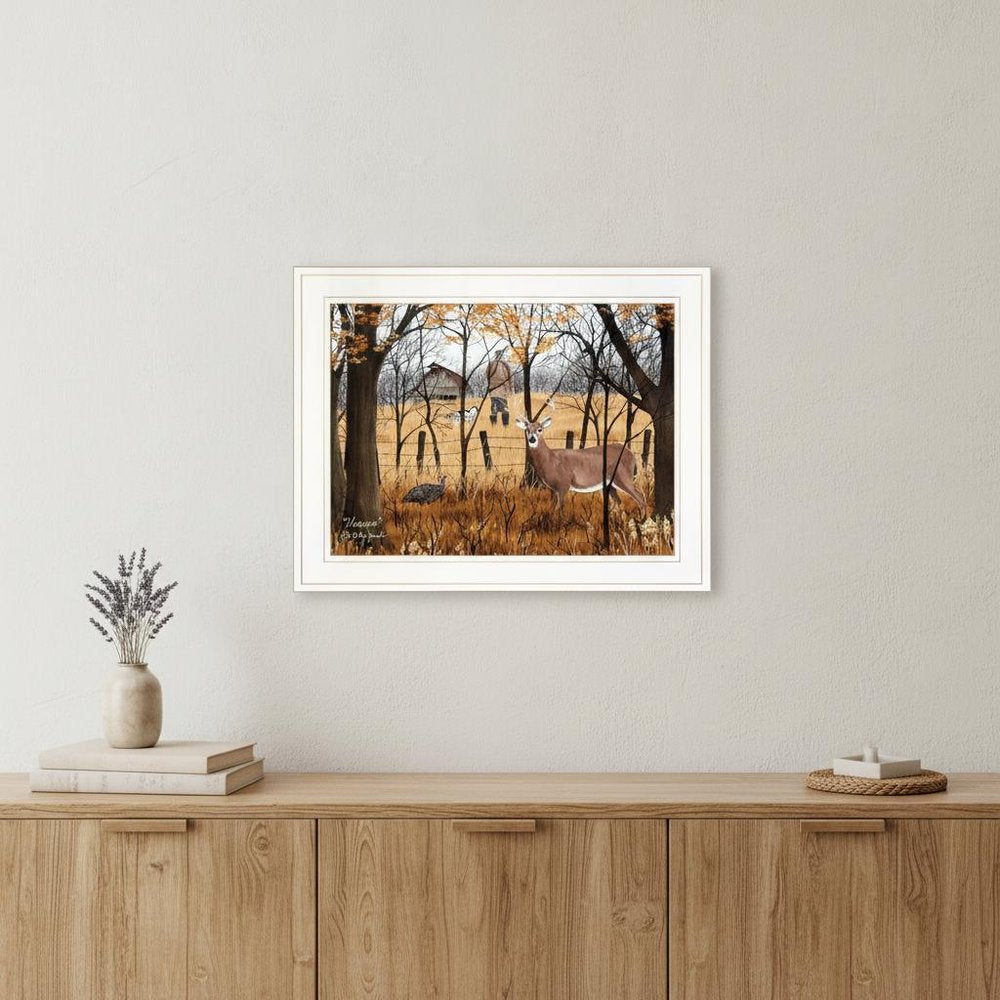 Unaware 1 White Framed Print Wall Art
