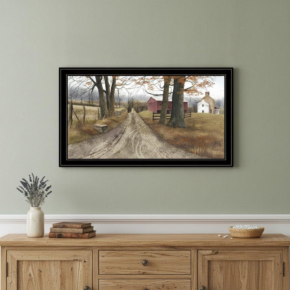 The Road Home 9 Black Framed Print Wall Art