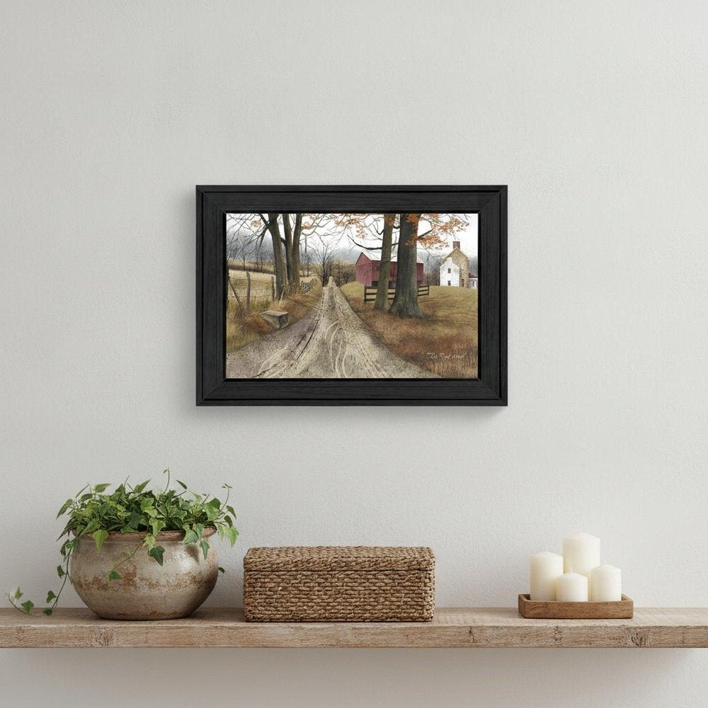 The Road Home 2 Black Framed Print Wall Art