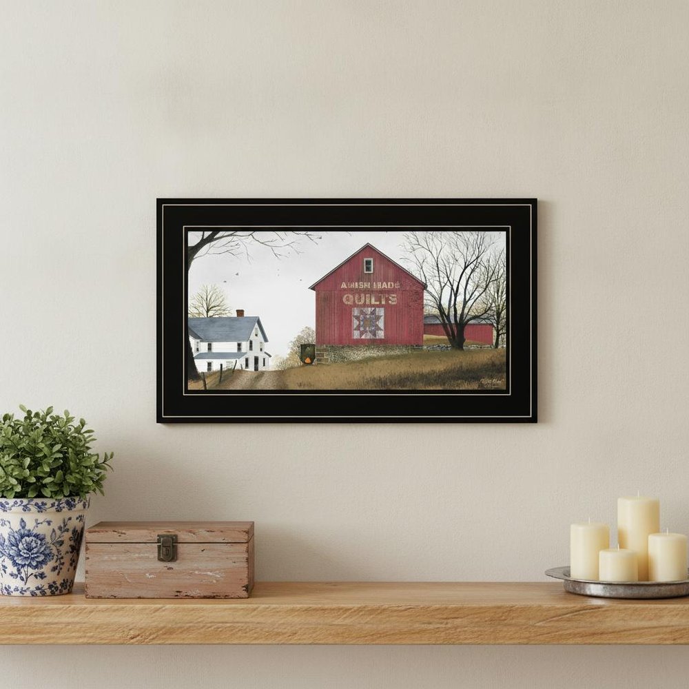 The Quilt Barn 3 Black Framed Print Wall Art