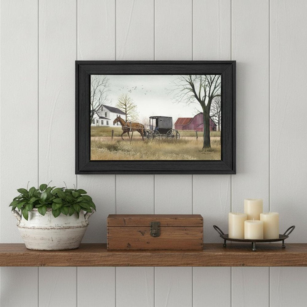 Goin to Market 2 Black Framed Print Wall Art