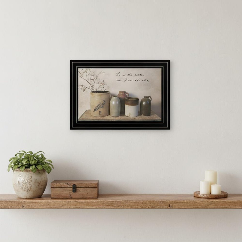 He is the Potter 3 Black Framed Print Wall Art