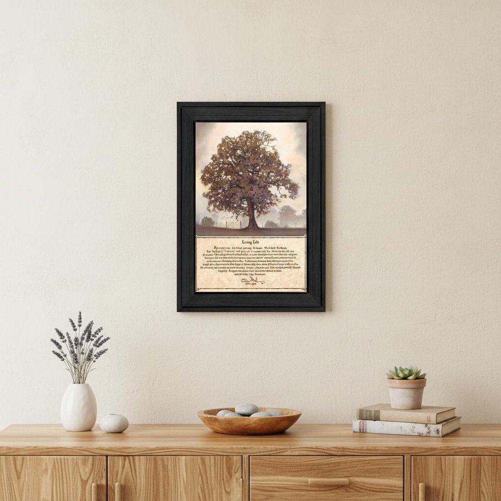 Living Life 6 Black Framed Print Wall Art