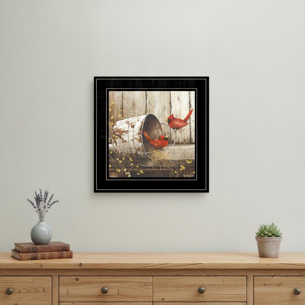 Playing Around 15x15 Black Framed Print Wall Art