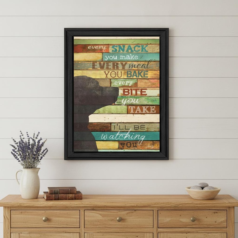 Ill Be Watching You 6 Black Framed Print Wall Art