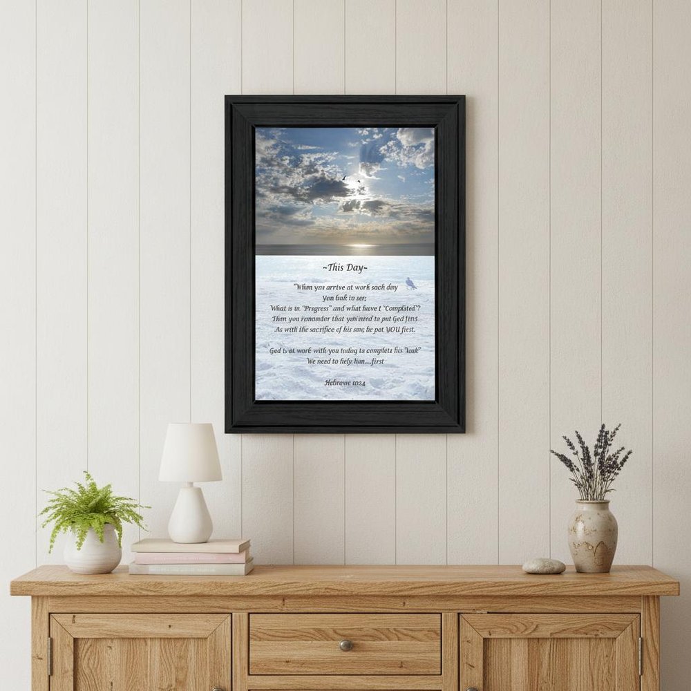 This Day 2 Black Framed Print Wall Art