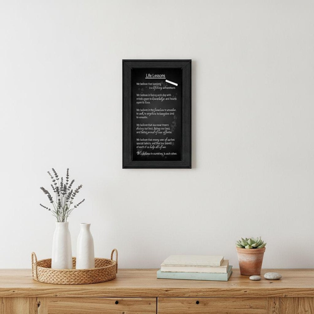 Life Lessons 2 Black Framed Print Wall Art