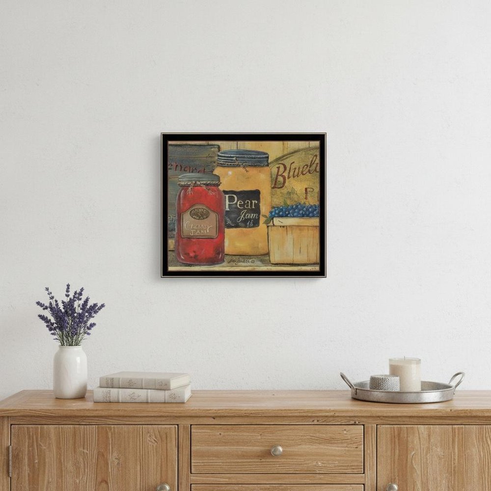 Set Of Three Country Kitchen 2 Black Framed Print Kitchen Wall Art