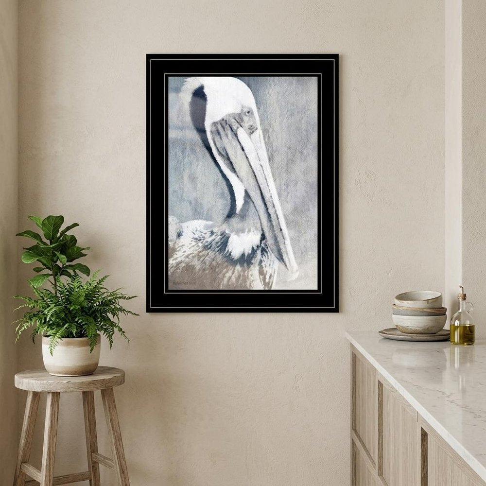 Pelican 2 Black Framed Print Kitchen Wall Art