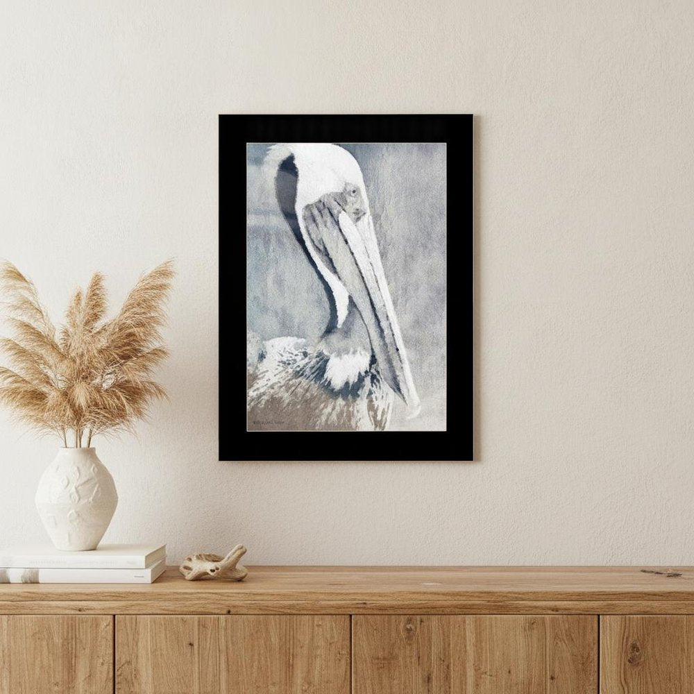 Pelican 3 Black Framed Print Kitchen Wall Art