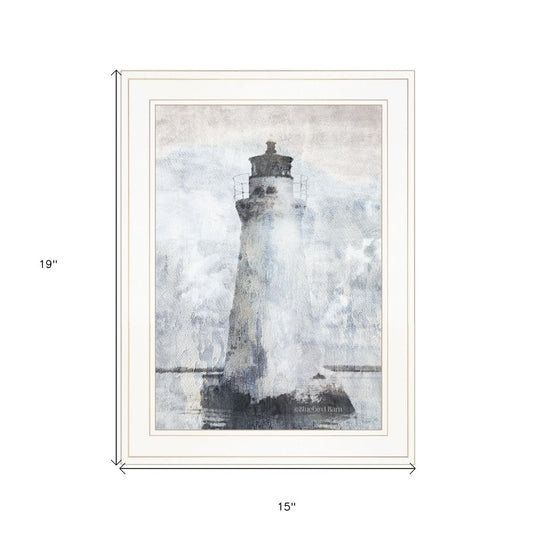 Lighthouse 1 White Framed Print Wall Art