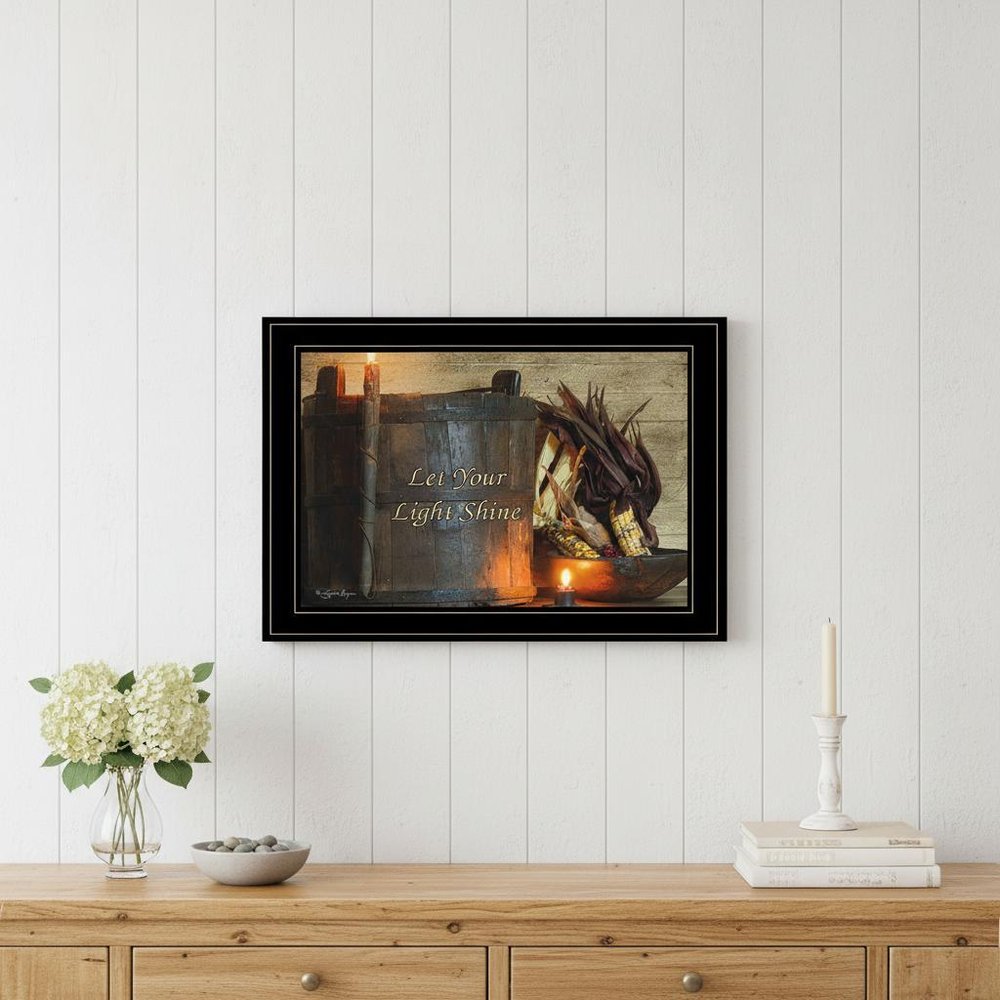 Indian Corn 3 Black Framed Print Wall Art