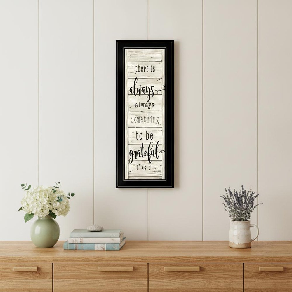Be Grateful Collection 2 Black Framed Print Wall Art